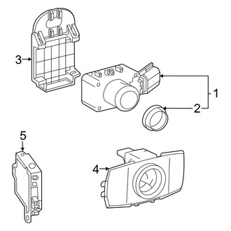 Toyota OE - Rear Bumper - Electrical Components