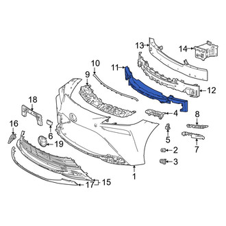 Toyota OE - Front Bumper Impact Absorber
