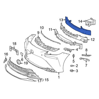 Toyota OE - Front Bumper Impact Bar