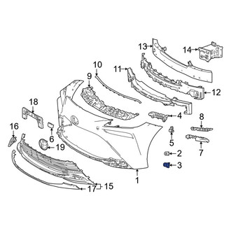 Toyota OE - Bumper Cover Retainer