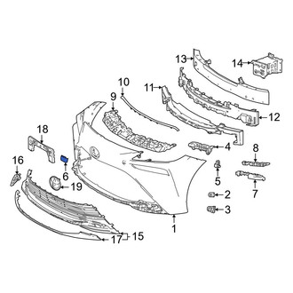 Toyota OE - Front Tow Eye Cap