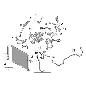Toyota OE - Air Conditioner & Heater - Condenser, Compressor & Lines