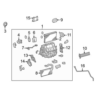 Toyota OE - Air Conditioner & Heater - Evaporator & Heater Components