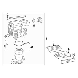 Toyota OE - Air Conditioner & Heater - Blower Motor & Fan