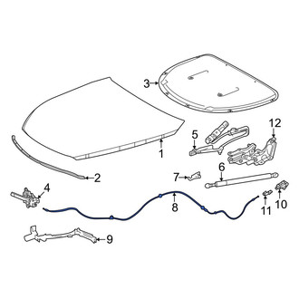 Toyota OE - Front Hood Release Cable