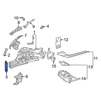 Toyota OE - Front Right Frame Rail End