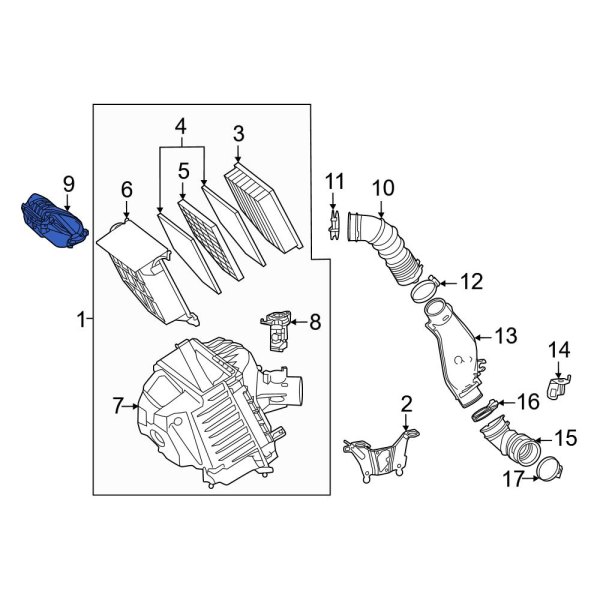 Engine Air Intake Hose