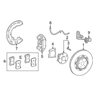 Toyota OE - Front Suspension - Brake Components
