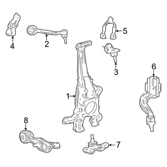 Toyota OE - Front Suspension - Suspension Components