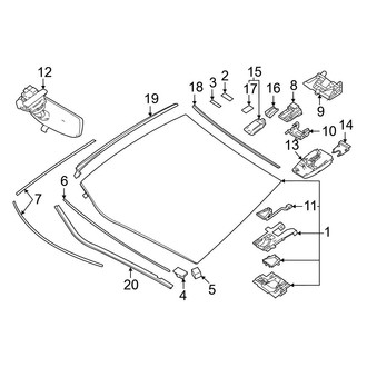 Toyota OE - Windshield - Glass (XLE)