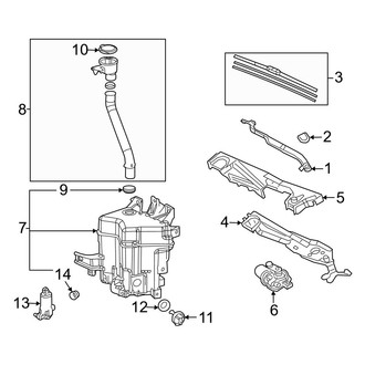 Toyota OE - Windshield - Wiper & Washer Components