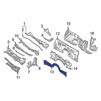 Toyota OE - Front Frame Side Member Crossmember