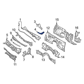 Toyota OE - Front Left Cowl Molding