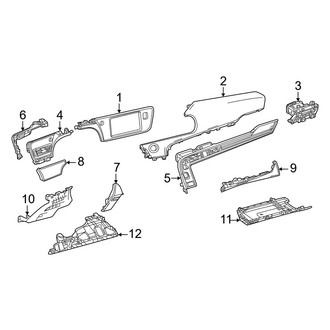Toyota OE - Instrument Panel Components
