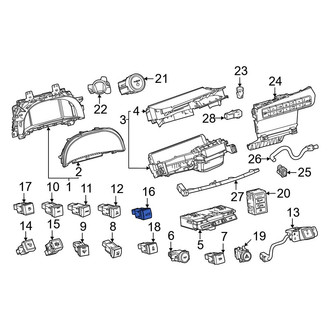 Toyota OE - Trunk Lid Release Switch