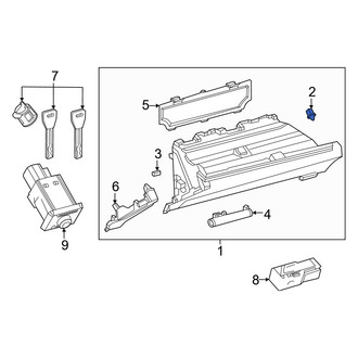 Toyota OE - Front Glove Box Door Bumper