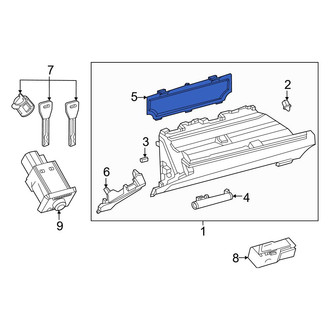 Toyota OE - Front Lower Glove Box Door Cover