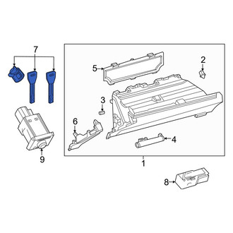Toyota OE - Front Glove Box Lock Kit