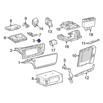 Toyota OE - Front Left GPS Navigation System Bracket