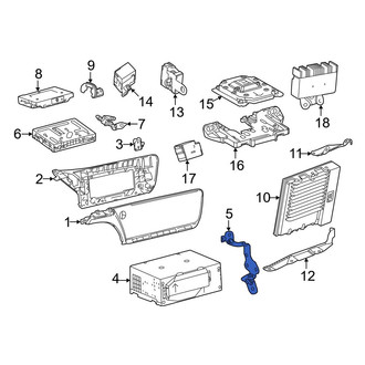 Toyota OE - Left Radio Bracket