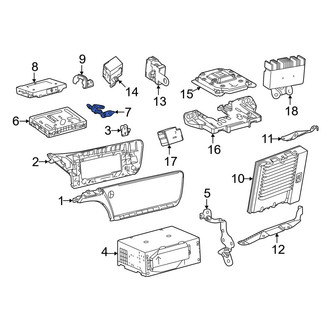 Toyota OE - Left GPS Navigation Control Module
