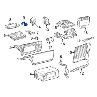 Toyota OE - Left GPS Navigation Control Module Bracket