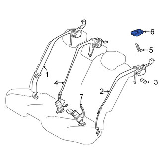 Toyota OE - Rear Outer Child Restraint Anchor Plate Cap