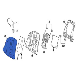 Toyota OE - Front Right Seat Back Cushion Cover