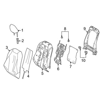 Toyota OE - Seats & Tracks - Passenger Seat Components (Seat Back)