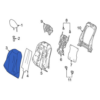 Toyota OE - Front Left Seat Back Cushion Cover