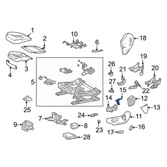 Toyota OE - Left Power Seat Switch Bracket