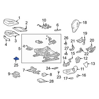 Toyota OE - Front Left Seat Track Cover
