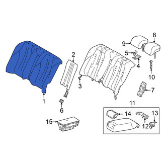 Toyota OE - Front Left Seat Back Cushion Cover