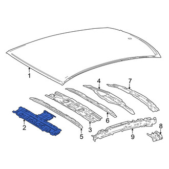 Toyota OE - Front Roof Header Panel