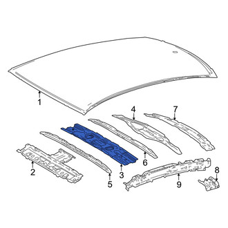 Toyota OE - Center Roof Bow