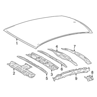 Toyota OE - Roof & Components (W/O Panoramic), (XLE)