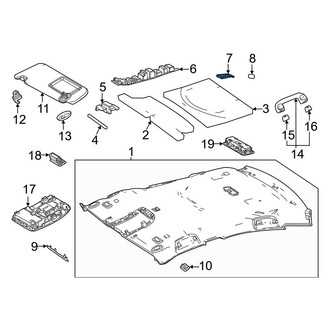 Toyota OE - Left Headliner Insulator
