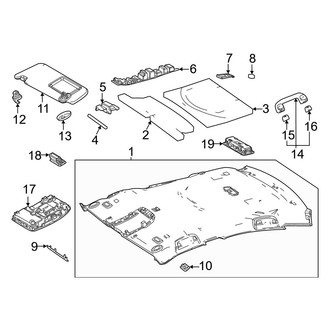 Toyota OE - Roof - Interior Trim (W/O Panoramic), (XLE)
