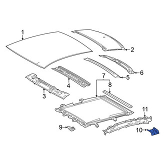 Toyota OE - Left Roof Side Rail Reinforcement