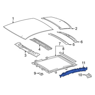 Toyota OE - Left Inner Roof Side Rail