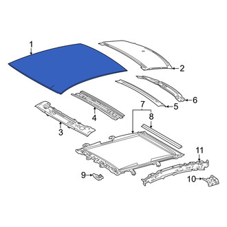 Toyota OE - Upper Roof Panel Glass