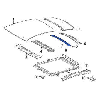 Toyota OE - Rear Roof Bow
