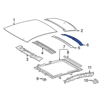 Toyota OE - Rear Roof Header Panel