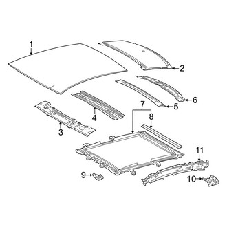 Toyota OE - Roof & Components (With Panoramic), (Limited)