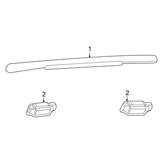 Toyota OE - Roof - Exterior Trim (With Panoramic), (Limited)