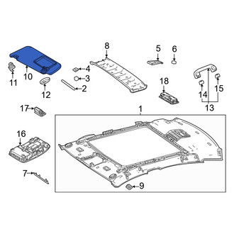 Toyota OE - Left Sun Visor