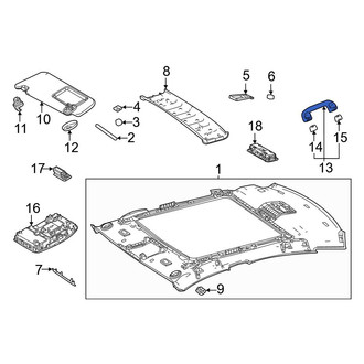 Toyota OE - Rear Right Interior Grab Bar