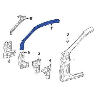 Toyota OE - Left Inner Body A-Pillar Trim Panel