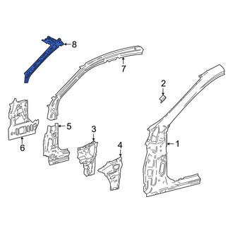 Toyota OE - Left Body A-Pillar Reinforcement Plate