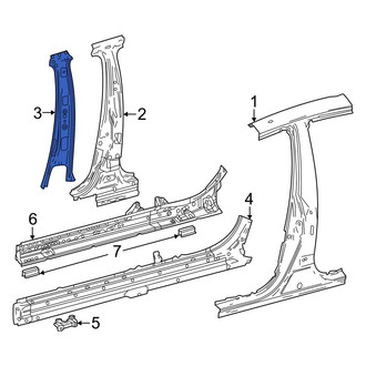 Toyota OE - Left Body B-Pillar Reinforcement